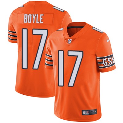Nike Chicago Bears #17 Tim Boyle Orange Men's Stitched NFL Limited Rush Jersey